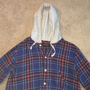 Men’s Medium PacSun Cotton Flannel with hood